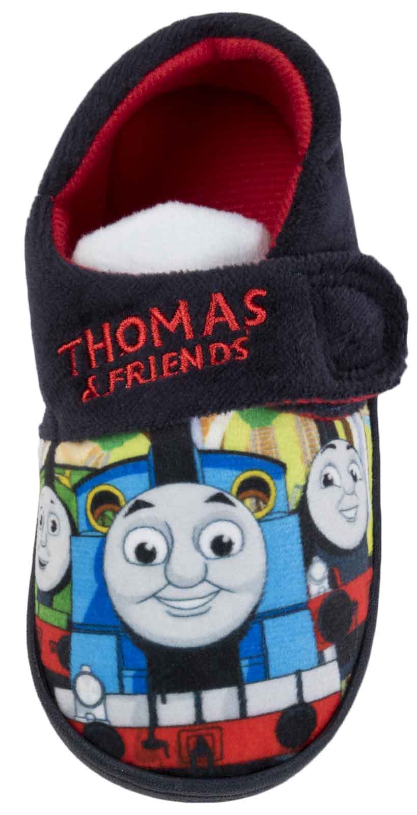 Kids Boys Thomas The Tank Engine Slippers Slip On Toddlers Shoes Size